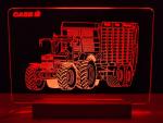 CASE IH 1255 XL mit Silagewagen LED Schild